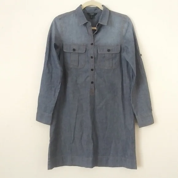 J. Crew Denim Shirt Dress